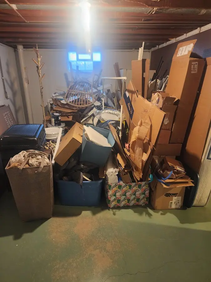 Roll-off dumpster container at job site for Concrete Dumpster Rental in Anna